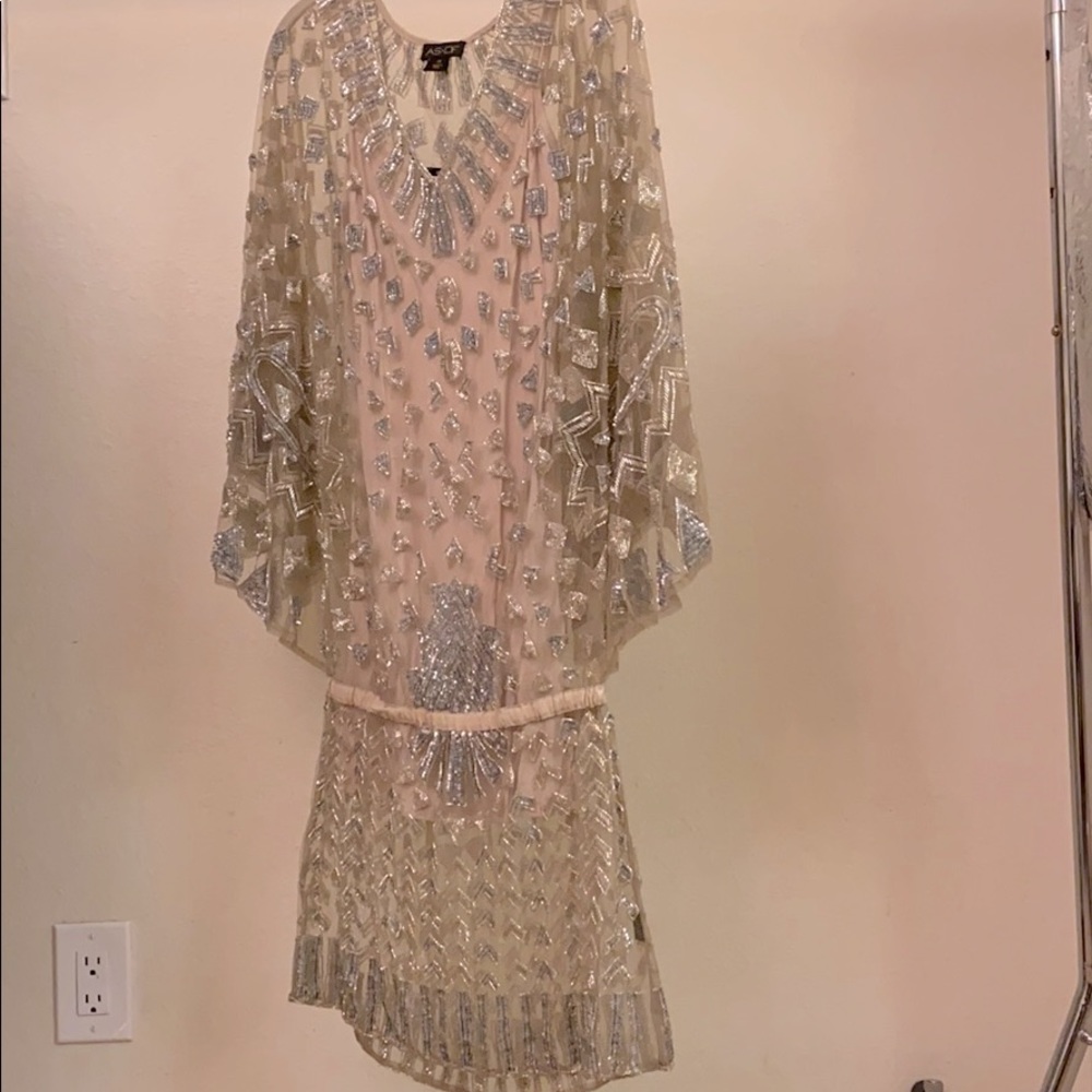As by DF Astrid beaded dress